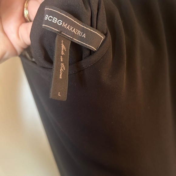 BCBG Lace High Low Elegant Black Dress - Picture 9 of 10